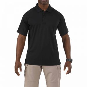 5.11 Performance Short Sleeve Polo - Black - Front View