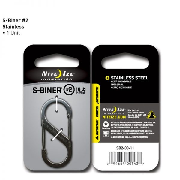Nite Ize S-Biner Stainless Steel #2 - 2